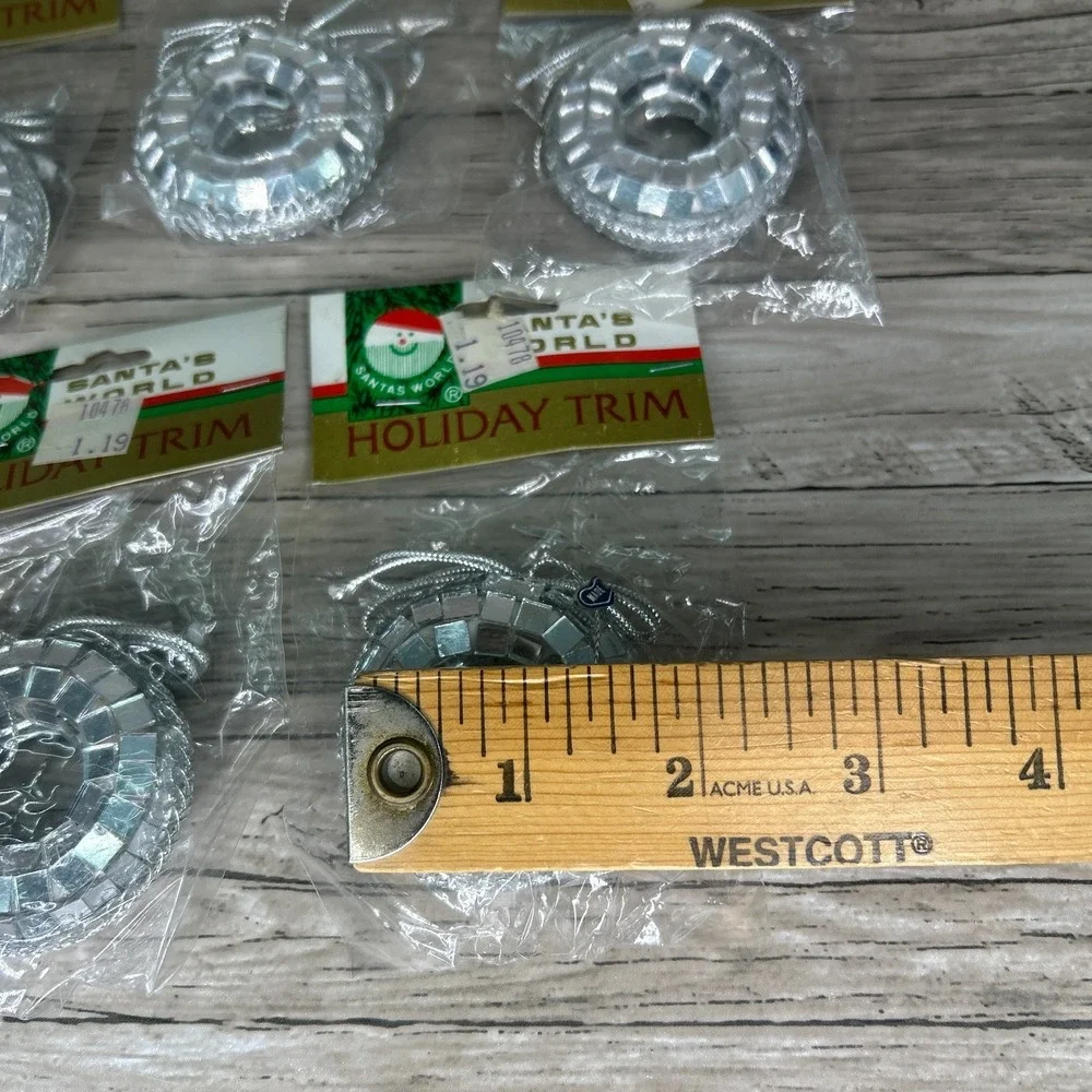 Vintage Kurt Adler Santa's World Holiday Trim Christmas Tree Ornaments Lot Shiny